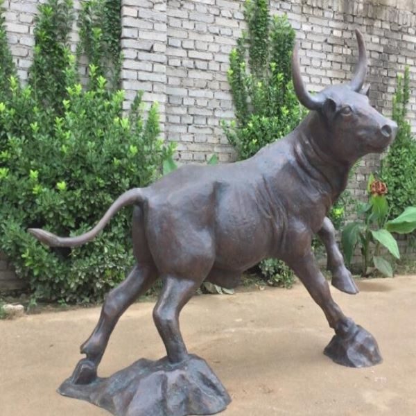 Bronze Cow Sculpture
