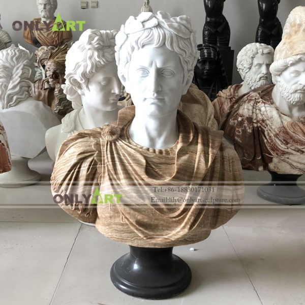 Marble Bust Statue ; Roman characters，Hellene 