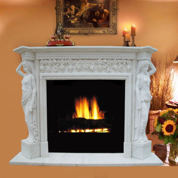 Marble Fireplace Statue