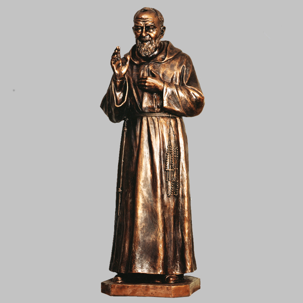 Bronze Padre Pio Sculpture - www.onlyartsculpture.com