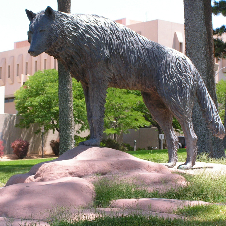 Bronze Wolf Sculpture - www.onlyartsculpture.com