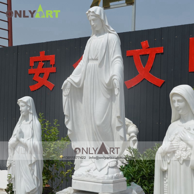 Marble Mary Statue